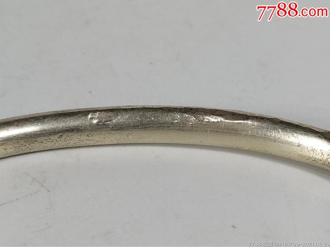 清代素银手镯