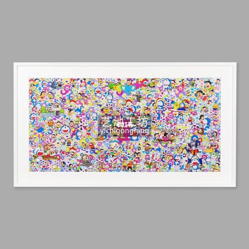 村上隆  多啦a梦  机器猫   限量签名版画_村上隆怎么
