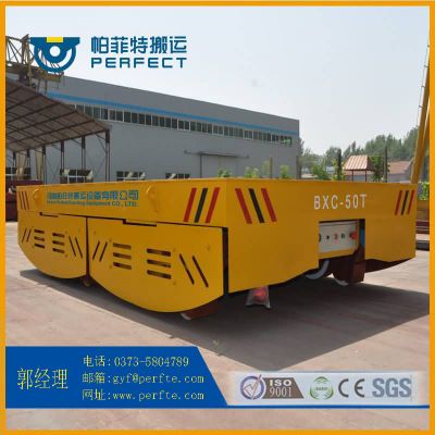 低压电动台车搬运工件轨道平车低压供电平车