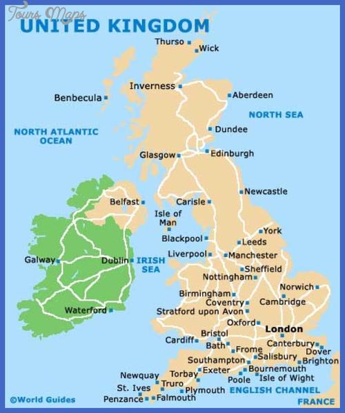 united kingdom map tourist attractions