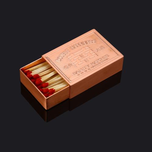 健斯卡jiansika火柴精典金属怀旧古铜老式火柴盒礼品盒童年玩具加厚