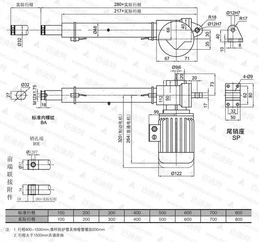 lap32电动推杆(销孔端)