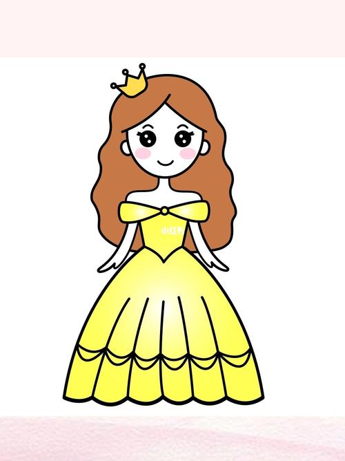 公主简笔画_简笔画_文化_绘画