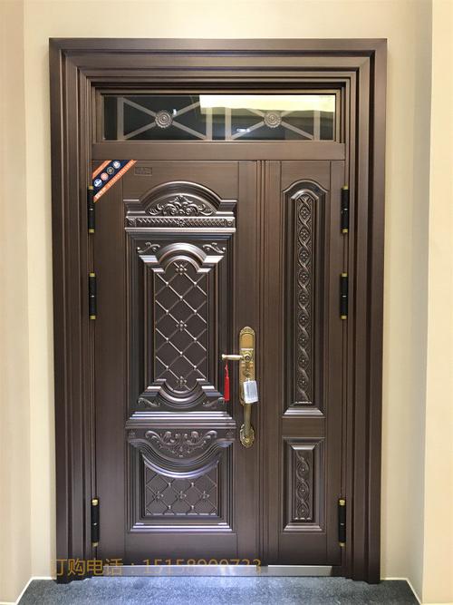 农村别墅大门甲级锌合金非标防盗门子母