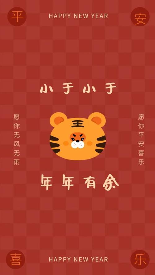 2020虎年壁纸愿虎年行好运平安喜乐万事顺遂