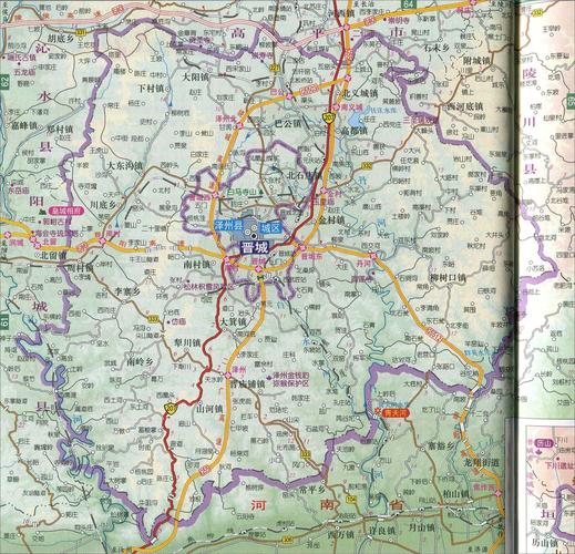 晋城城区_泽州县地图