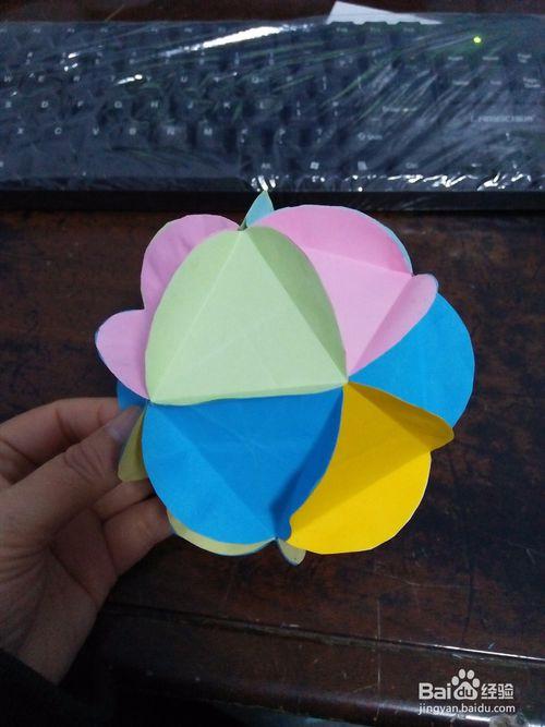 立体彩球手工贺卡 立体彩球贺卡