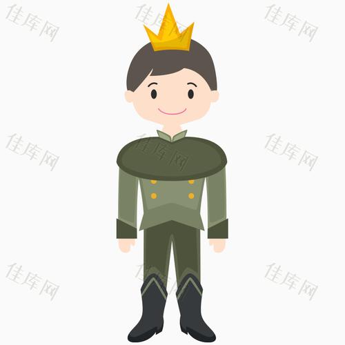 卡通男孩王子男孩形象