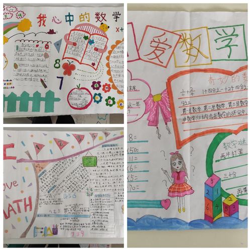 放飞想象,成就自我--息县第三小学"我心中的数学"手抄报比赛