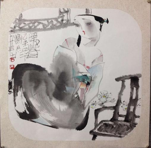 诗情画意----刘兵国画人物欣赏