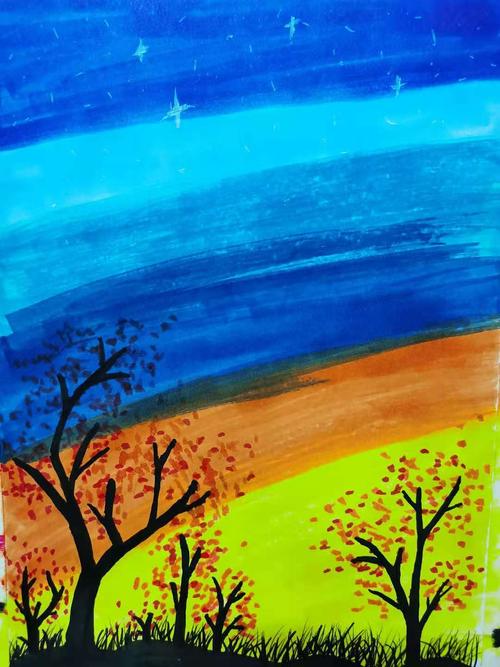 马克笔风景画临摹