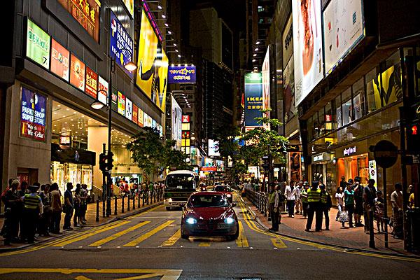 街景,铜锣湾,香港