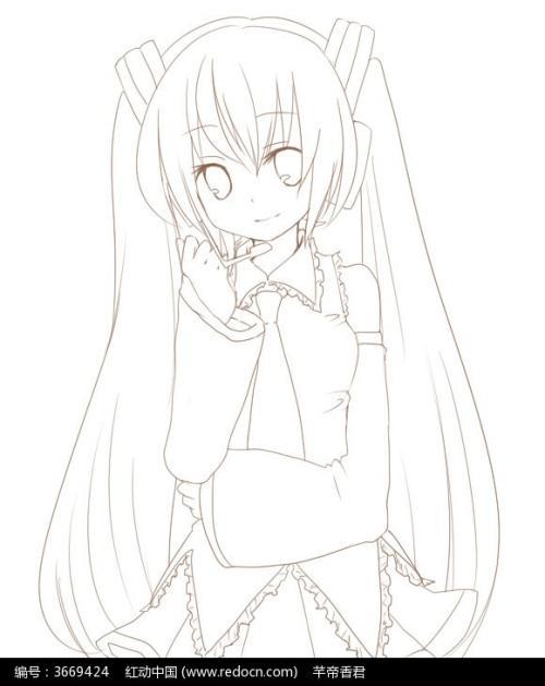 美少女人物画手抄报 手抄报模板大全