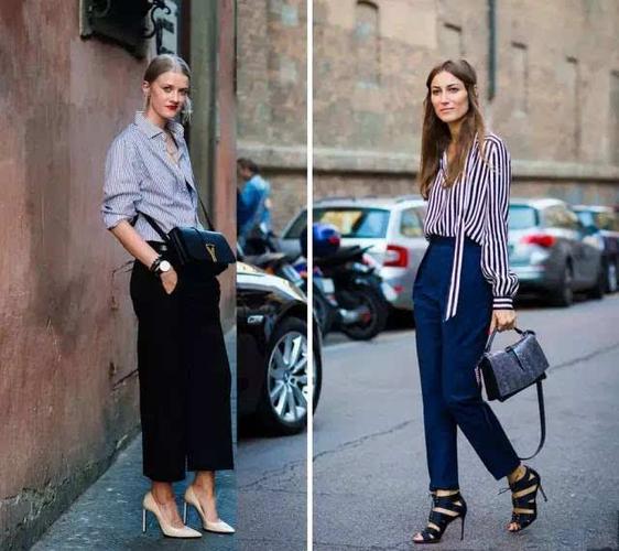 尤其是在今天出门有点懒得穿搭时,条纹衬衫的搭配就能够用慵懒,休闲又