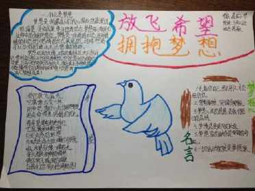 个人目标梦想版手抄报