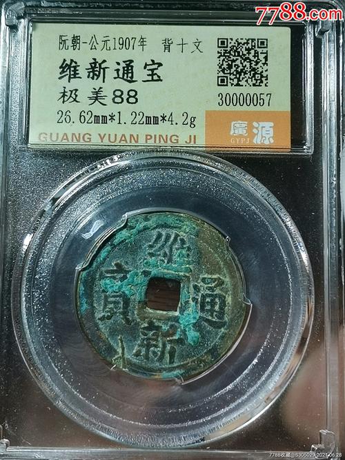 维新通宝背十文