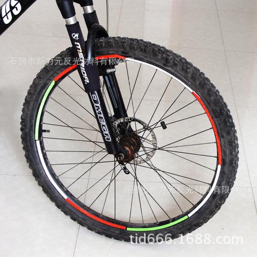 自行车车轮贴 轮胎钢圈反光贴纸 反光贴纸图片_3