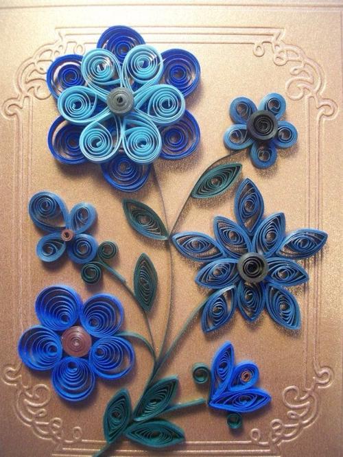 衍纸是一种简单而实用的生活艺术 运用卷 捏 拼贴组合完成.