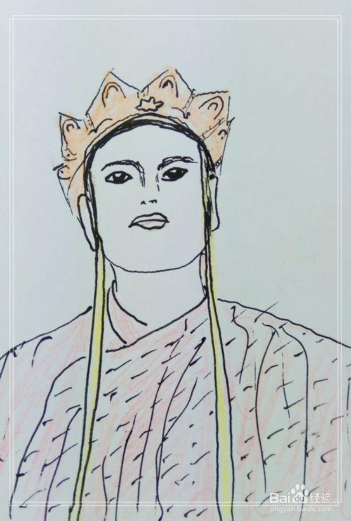 怎样画钢笔画唐僧?