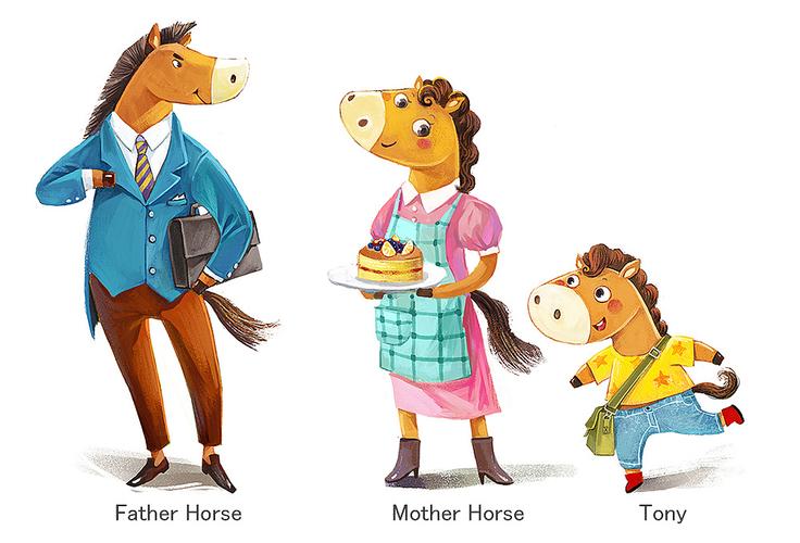 绘本《小马过河》部分|插画|绘本|ameiliu - 原创作品