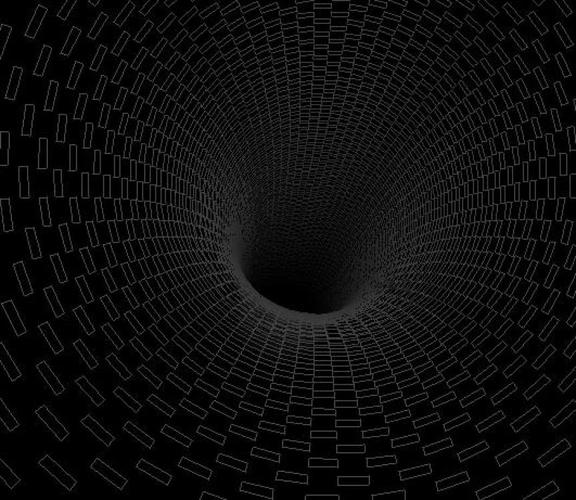 html5与网页特效canvas代码绘制超级炫酷带渐变效果的黑洞图像样式