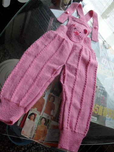 侧面织小菊花毛裤