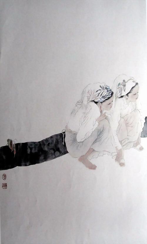 黄柔昌先生工笔人物画欣赏