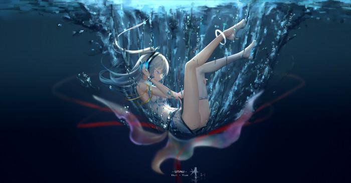 utau 晦月 绘师:忘川の泉眼(pixiv id=2616777)本作品pixiv id=