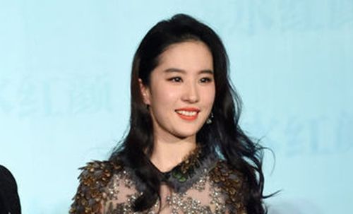 又被刘亦菲的"尤物气质"惊艳了,穿网纱连衣裙配长卷发