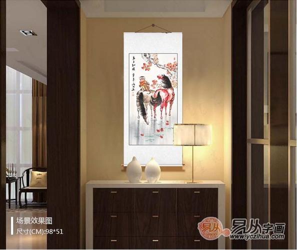 玄关过道装饰画挂什么好进门玄关装饰风水画推荐