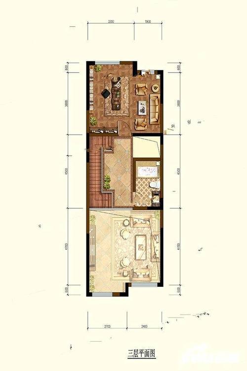 西安阳光城上林府160北入三层户型图_首付金额_2室2厅