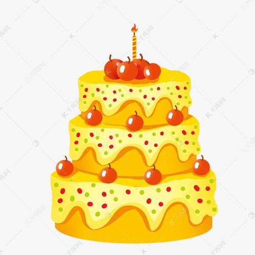 生日蛋糕卡通小吃