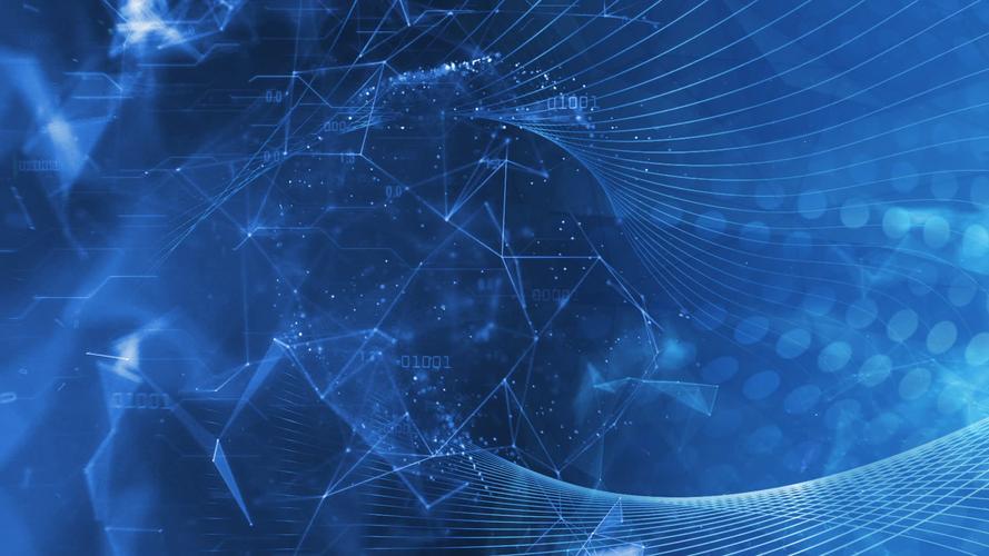 蓝色高科技动画背景视频素材