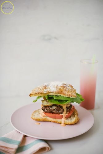 cajun surf n" turf burger