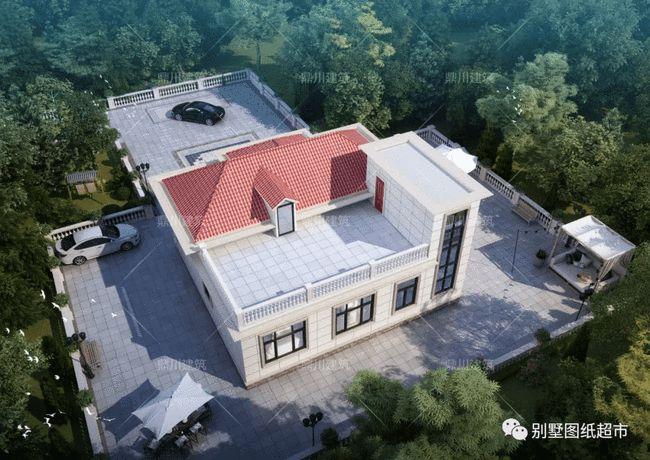 今天这款一层带阁楼农村自建别墅,12×11米,造价19万,美观经济又实用