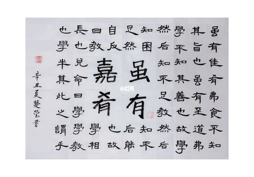 虽有嘉肴～隶书～_书法_兴趣爱好_书法