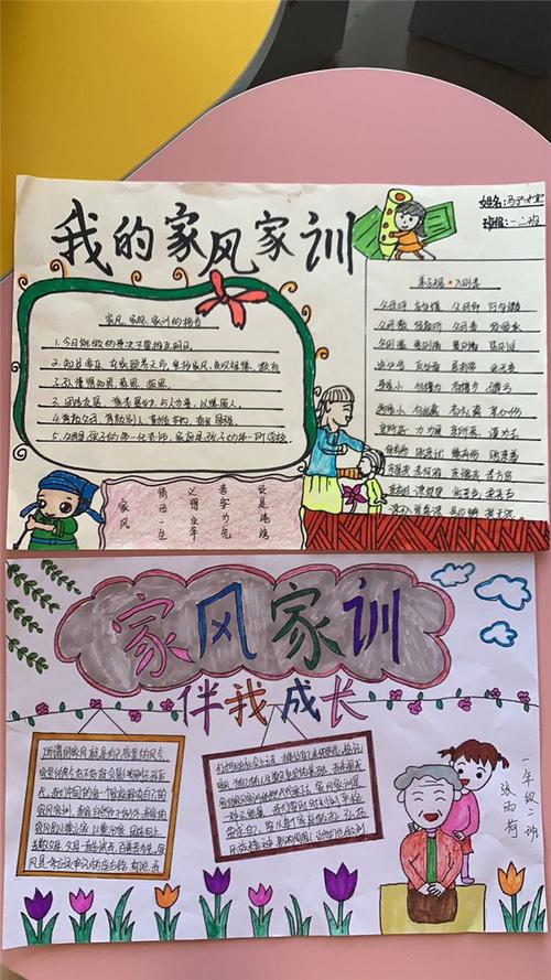 立家规树家风的手抄报