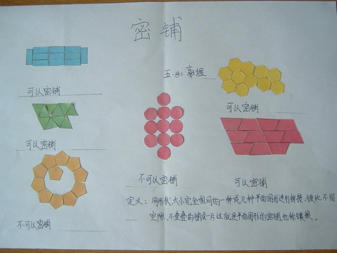 神奇的密铺地带_数学手抄报