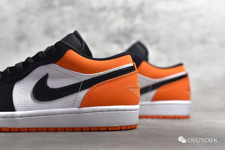 乔丹airjordan1lowshatteredbackboardaj1黑白橙扣碎篮板低帮运动鞋