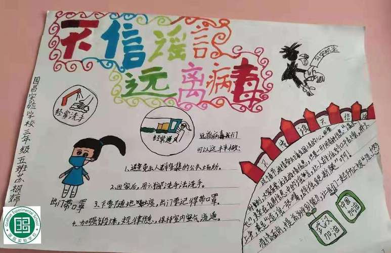 客观宣传 不信谣-小五班疫情研究性学习成果展示