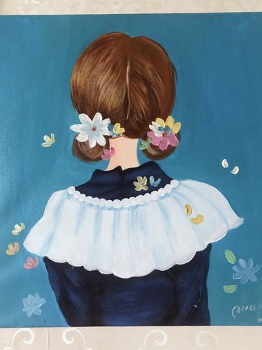 第三十六幅丙烯画,背影