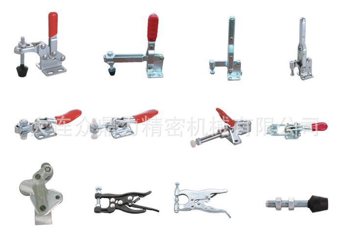 轻型快速夹木工夹具压紧夹推拉式固定夹紧器工具 夹钳-肘夹