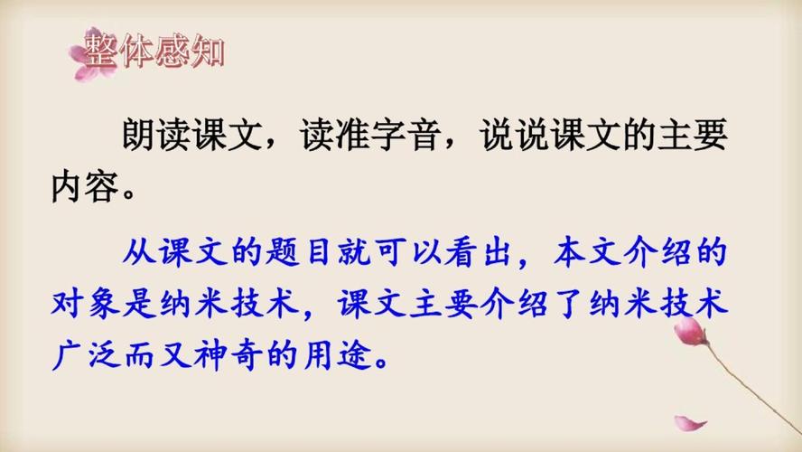 四年级语文下册第7课《纳米技术就在我们身边》优质课件(统编版)ppt.