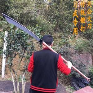 传统武术健身大刀朴刀一体关刀春秋大刀长款青龙偃月大刀未开刃