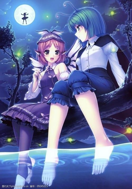 月光下的少女图片