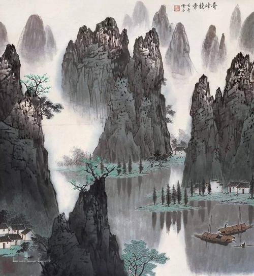 写美篇        在海内外画界与社会各界中享有"桂林山水甲天下,白派