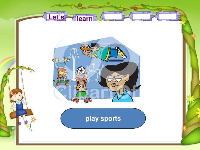 新陕旅版小学六年级下英语 let`s learn play sports