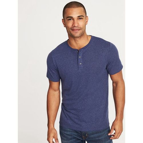 商品oldnavy222326男士亚麻混纺亨利衫