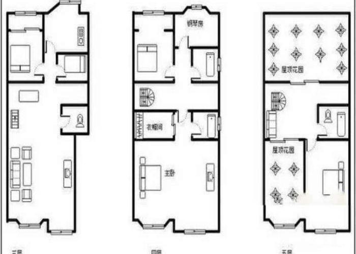成都5室2厅3卫235㎡-浣花溪山庄户型图-买房大师