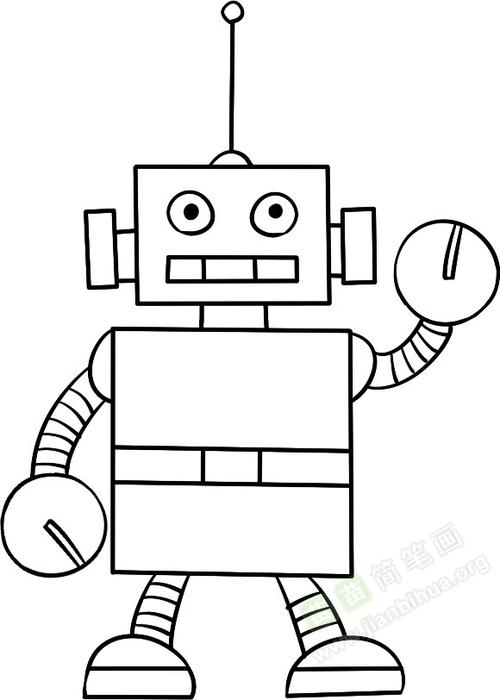 机器人简笔画图片教程